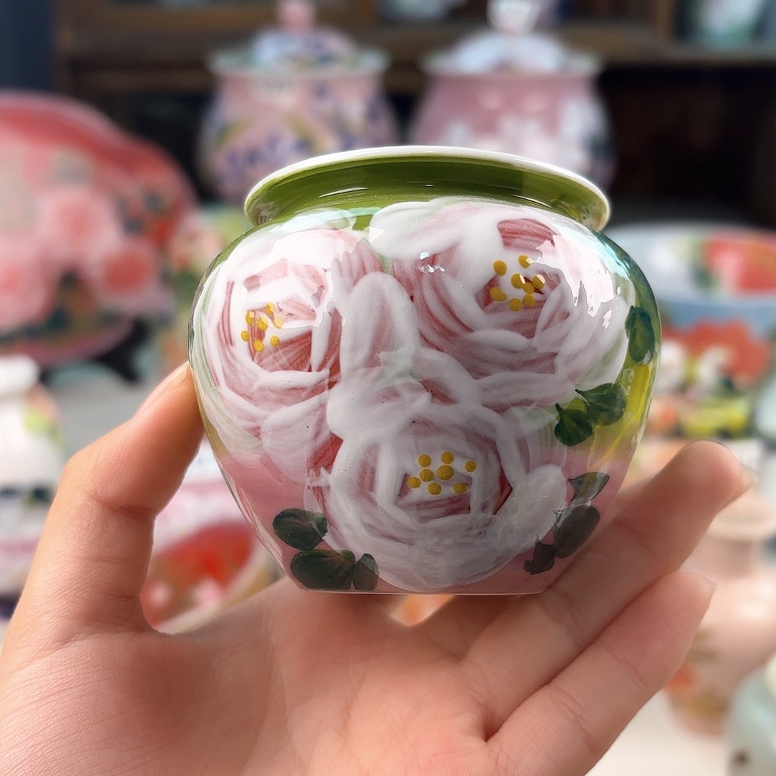 景德镇手绘高温釉下彩陶瓷茶具