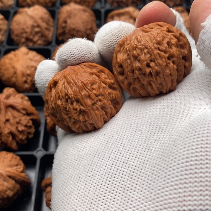 文玩核桃把件王*磨盘