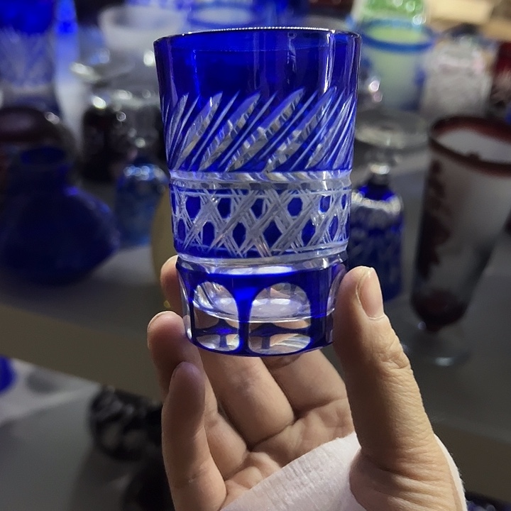 手柄款水晶玻璃微瑕一个