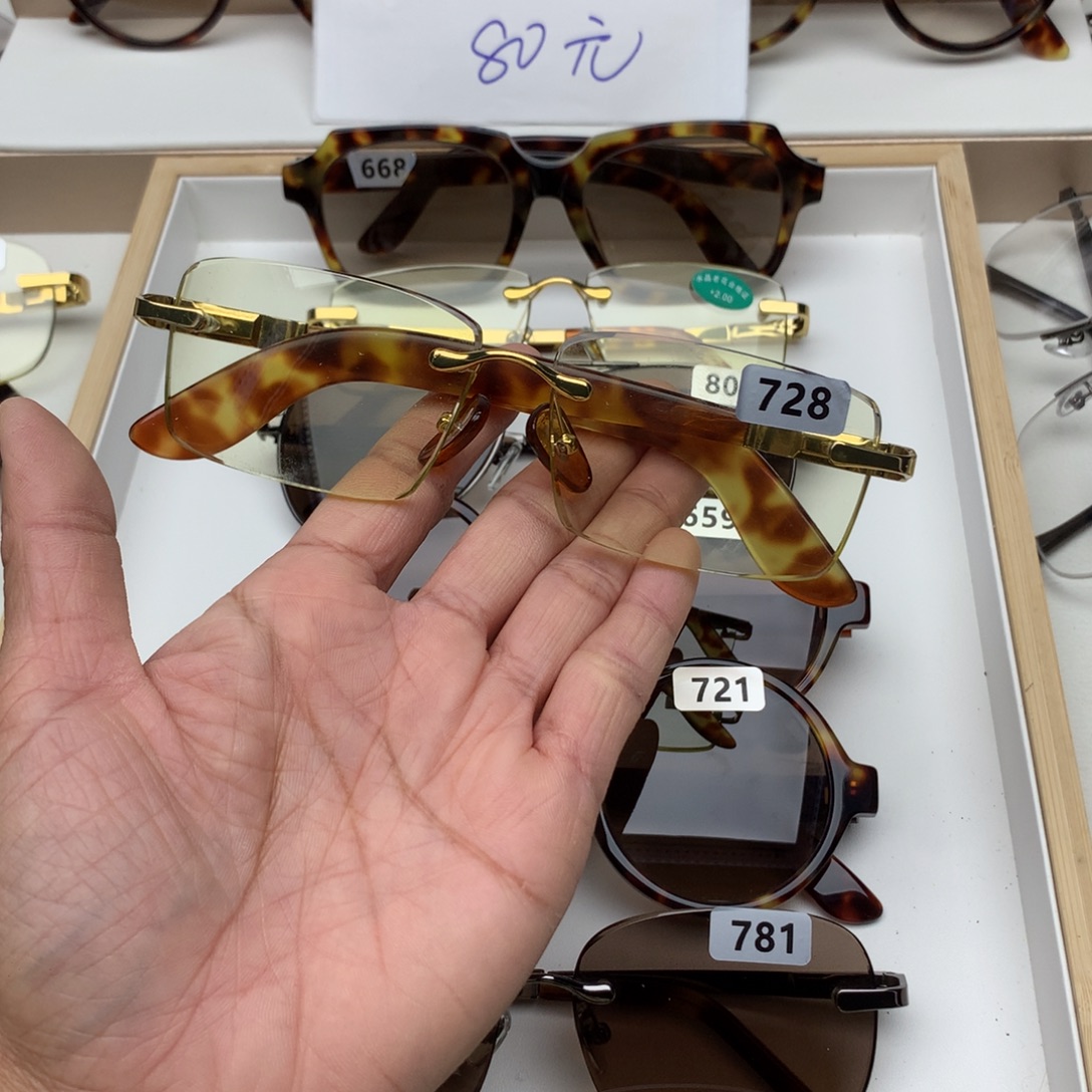 分体款无框眼镜728