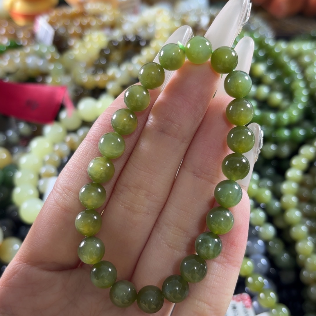 和田玉未镶嵌手链7