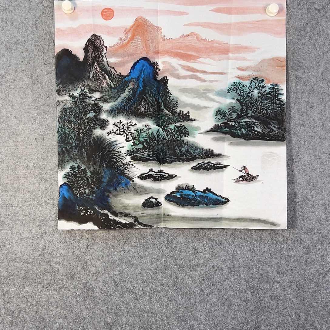 国画597 花鸟在此处飞翔也不太