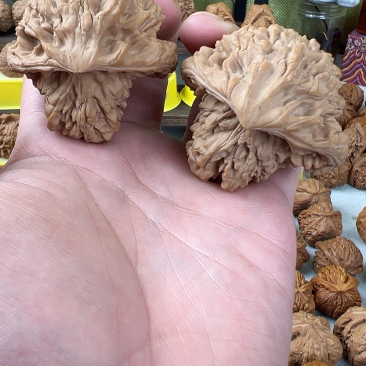 吊坠文玩核桃49尺全品无修官帽怀抱子