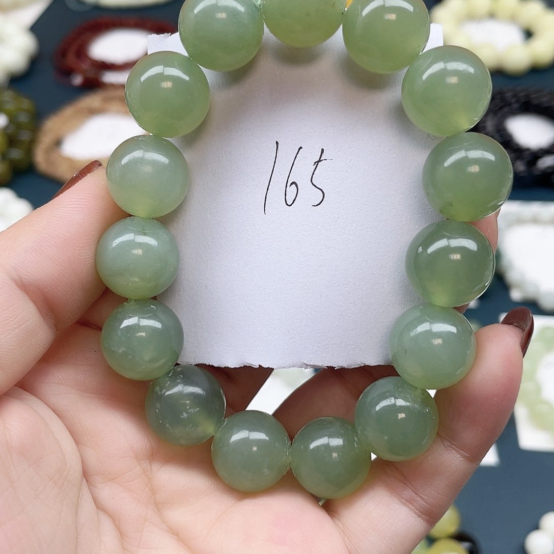 未镶嵌蛇纹石玉手串