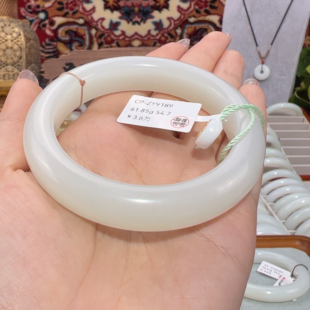 和田玉未镶嵌手镯新疆和田玉羊脂白