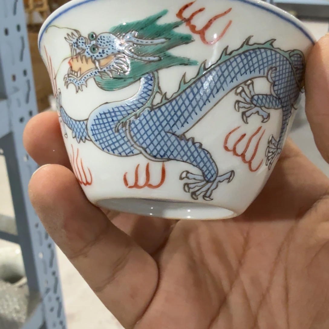瓷片摆件手绘瓷器全部处理