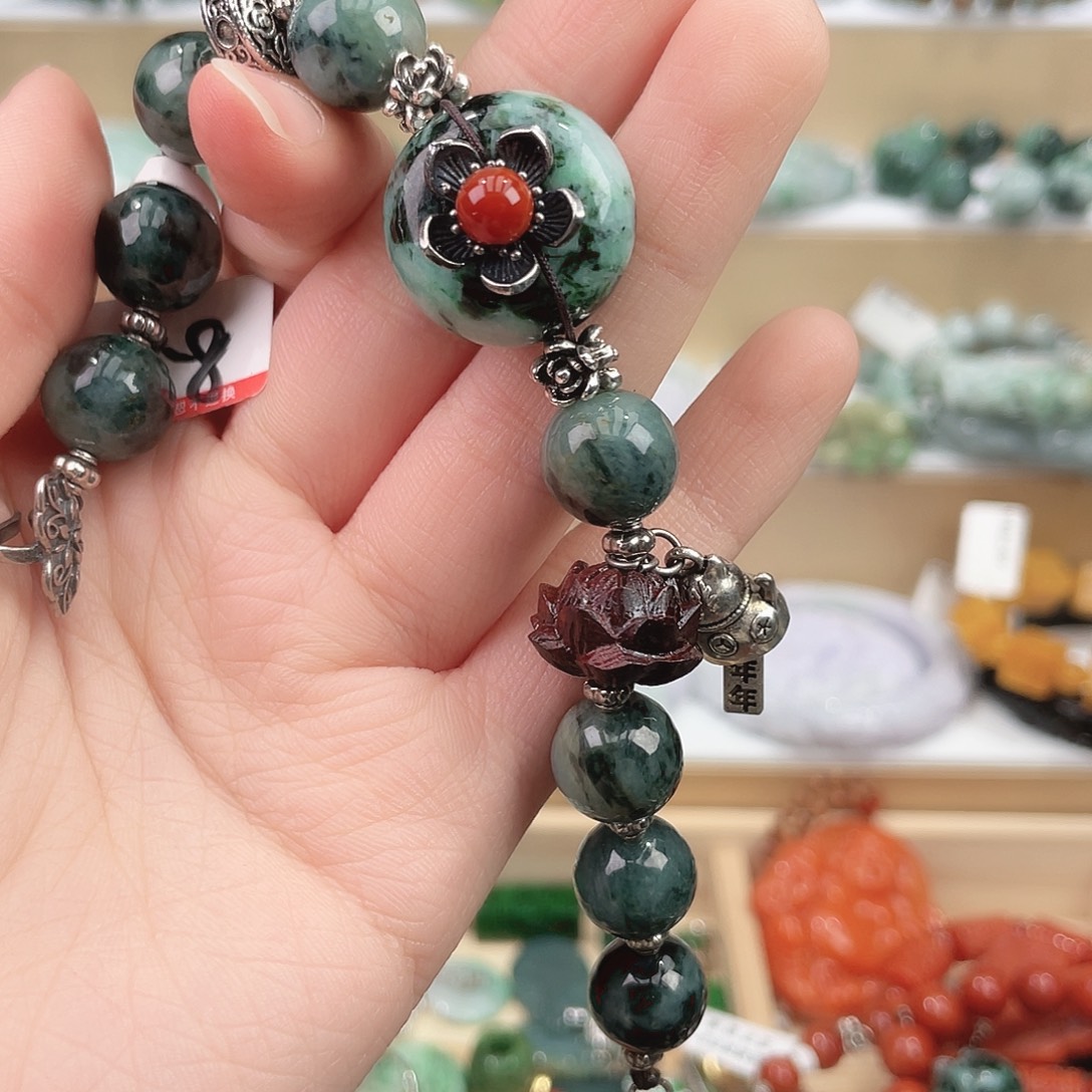 似***华翡翠未镶嵌手链手链