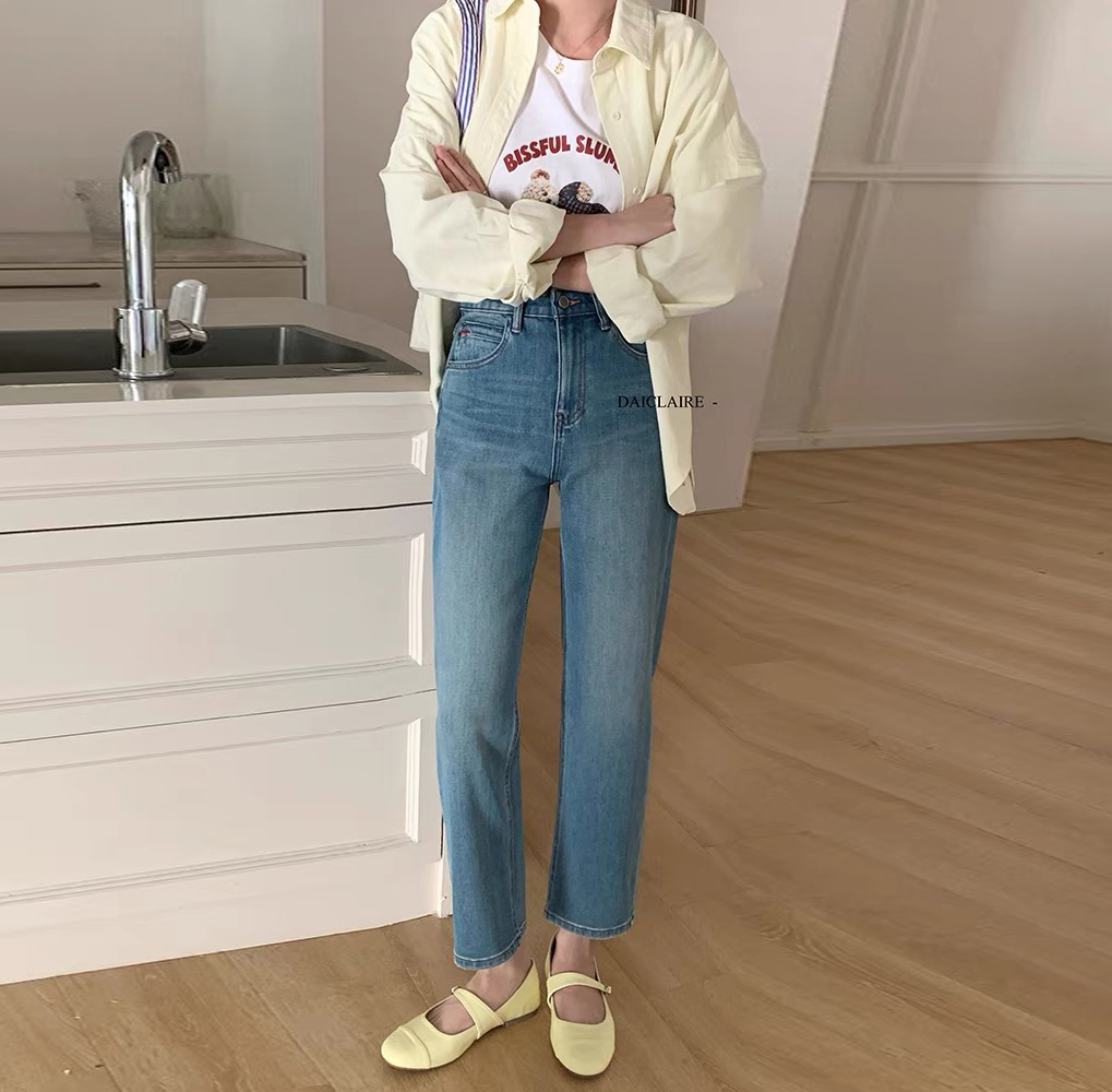 十三行花代家-断码小整款-直筒阔腿显瘦时尚休闲夏季牛仔裤-铭
