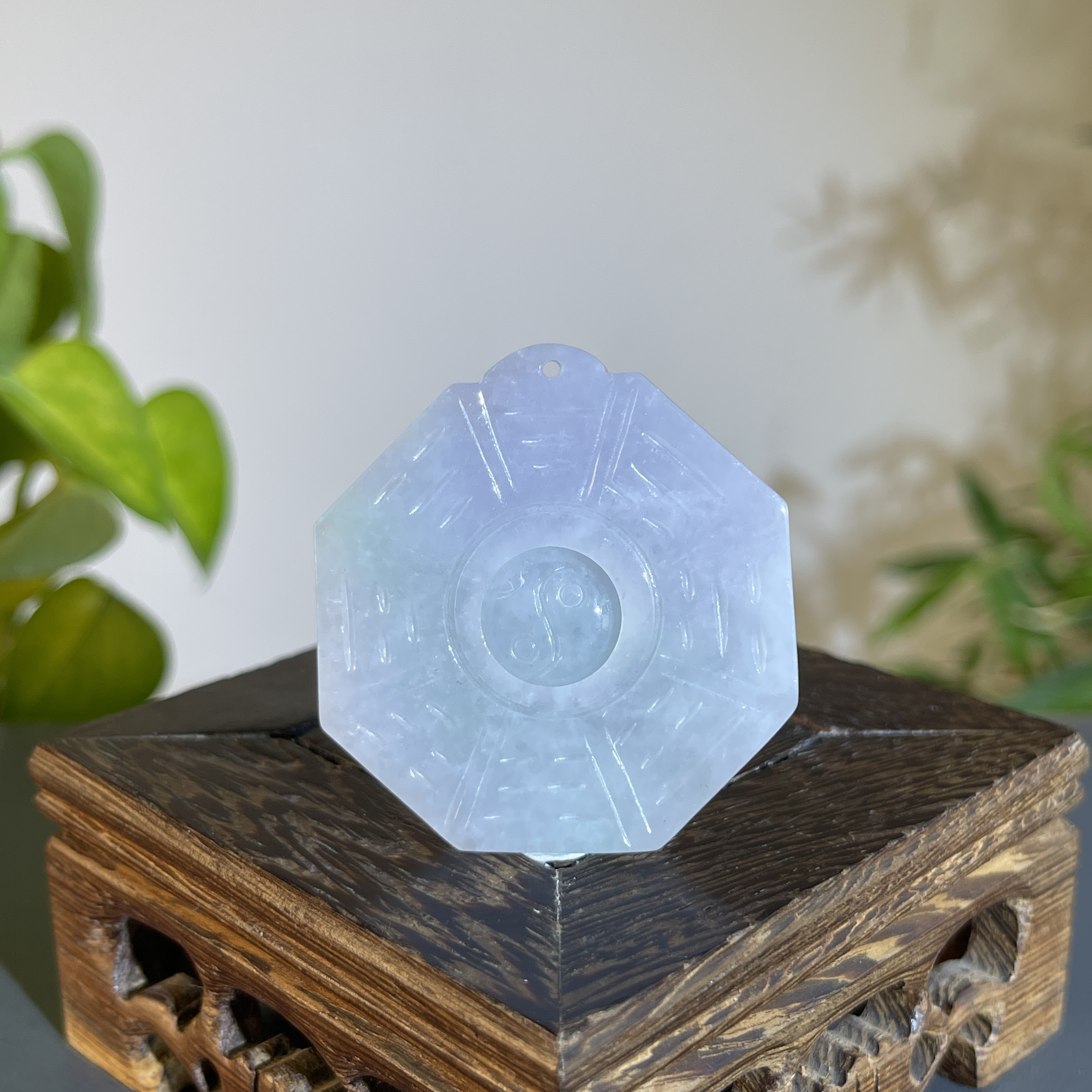 JXB13-22  天然缅甸A货翡翠 八卦