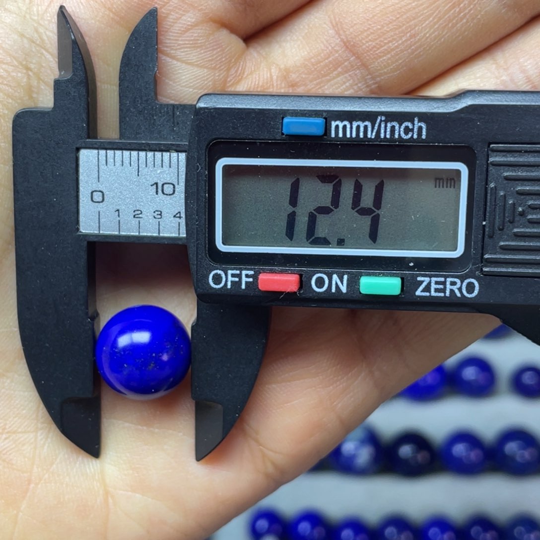 青金石12mm单珠未镶嵌A