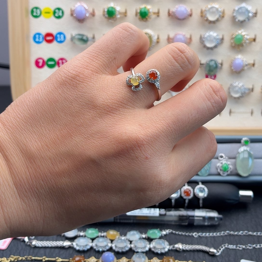 翡翠未镶嵌戒指天然缅甸翡翠A货