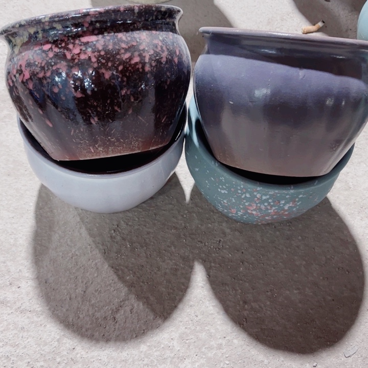 紫砂口径18高度13四个