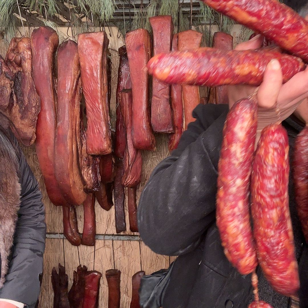 5.1斤香肠斤本地跑山猪腊肉香肠