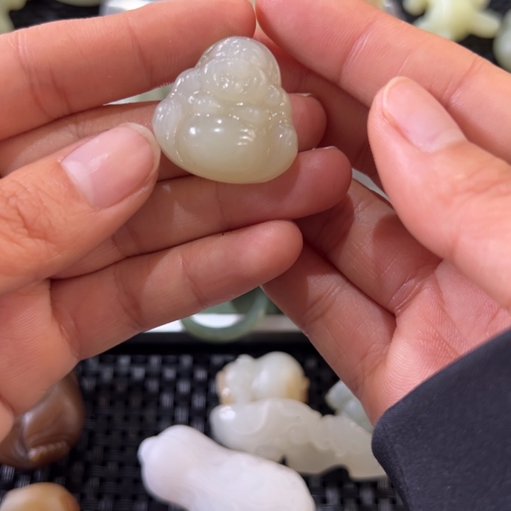 和田玉吊坠(不含链)未镶嵌达*