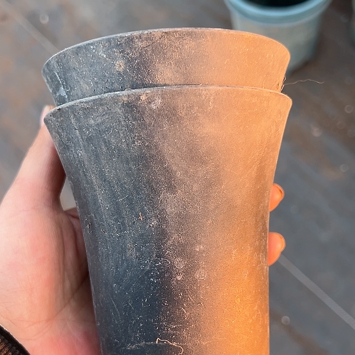 塑料口径9.5高度11圆磨砂万象一组10个