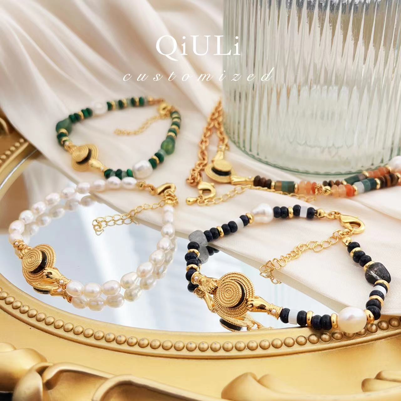 合金仿珍珠手链 邱黎设计 ·「礼帽」情怀和热爱礼帽手链 1h3133