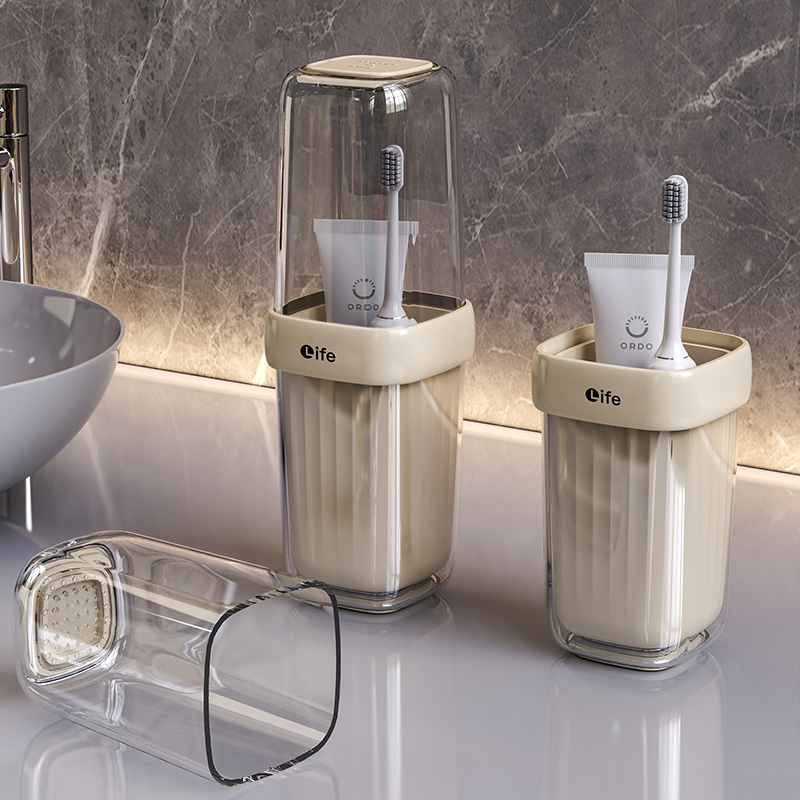 【钧逸】旅行洗漱杯漱口杯学生家庭旅游牙膏牙刷用品收纳盒家用