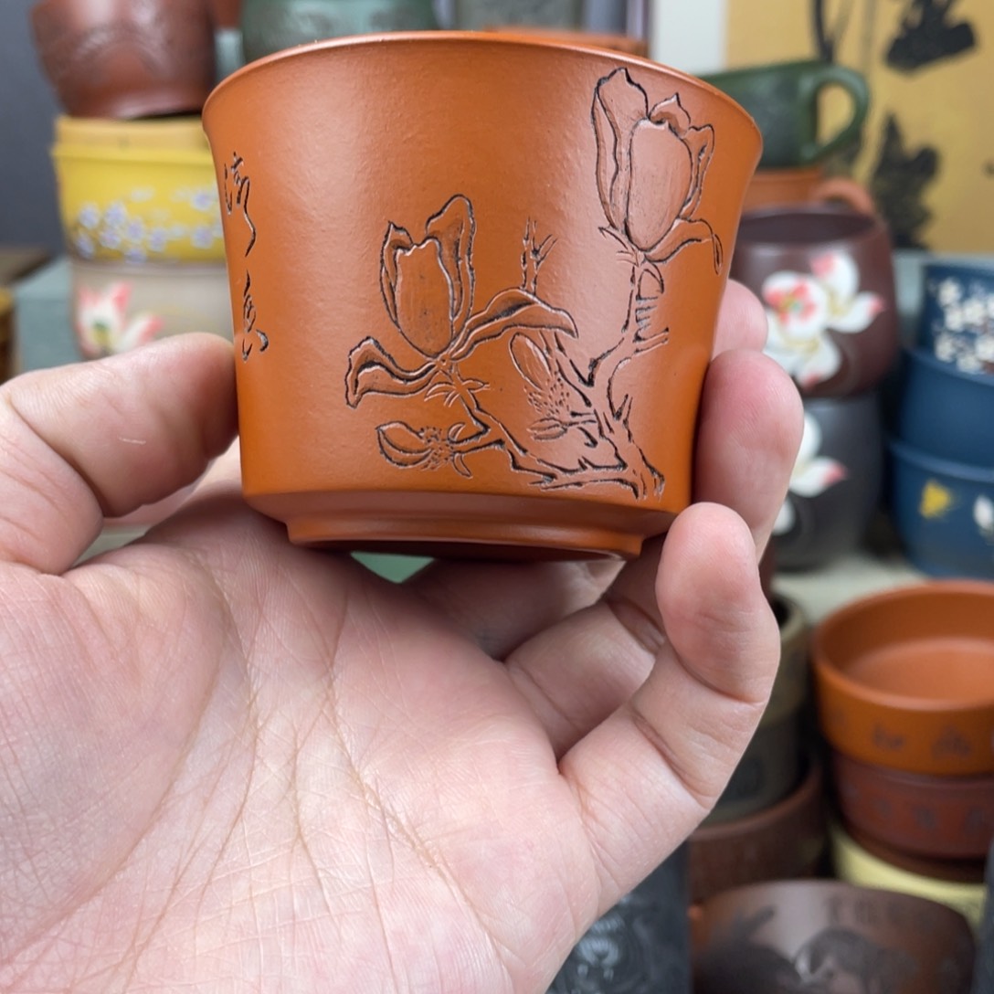 紫砂茶杯紫砂茶杯