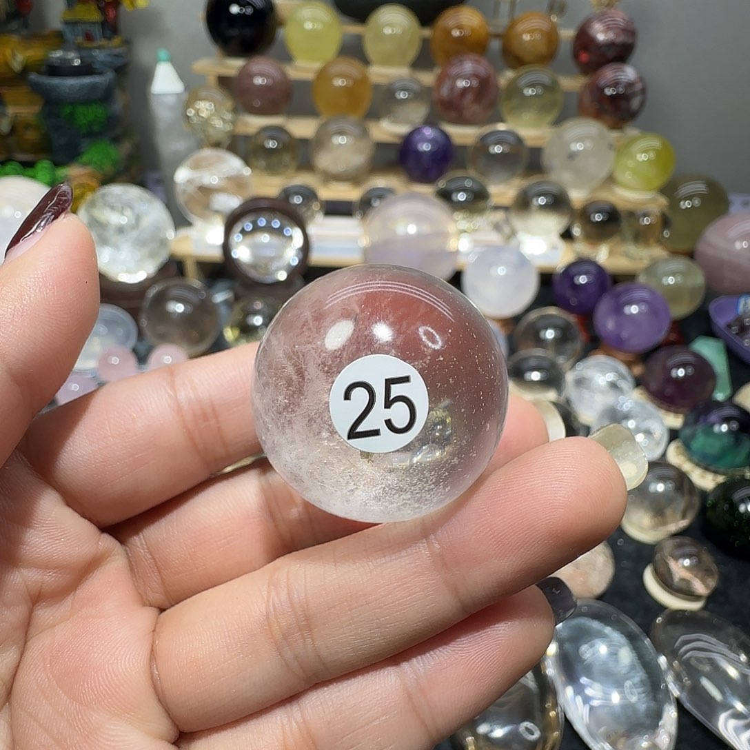 珠宝半成品水晶未镶嵌25瑕疵不退换