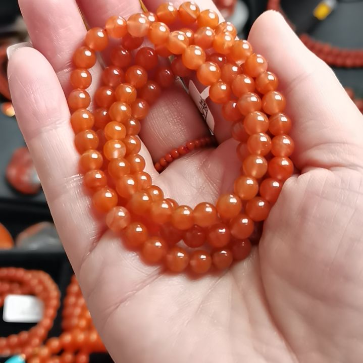 南红玛瑙手串未镶嵌