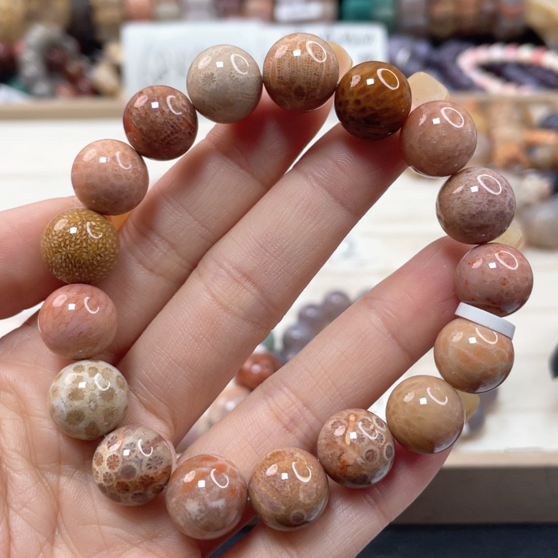 未镶嵌手链硅化玉秋*198