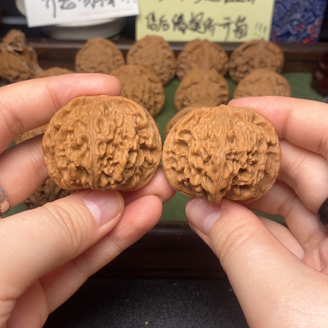 吊坠文玩核桃40平顶狮子头一物一图全品