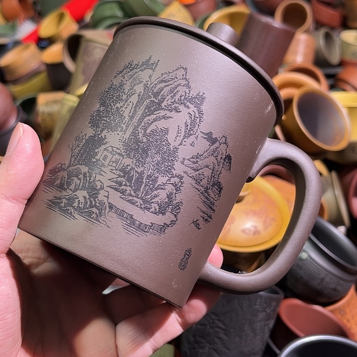 紫砂茶杯全手工紫砂主人杯