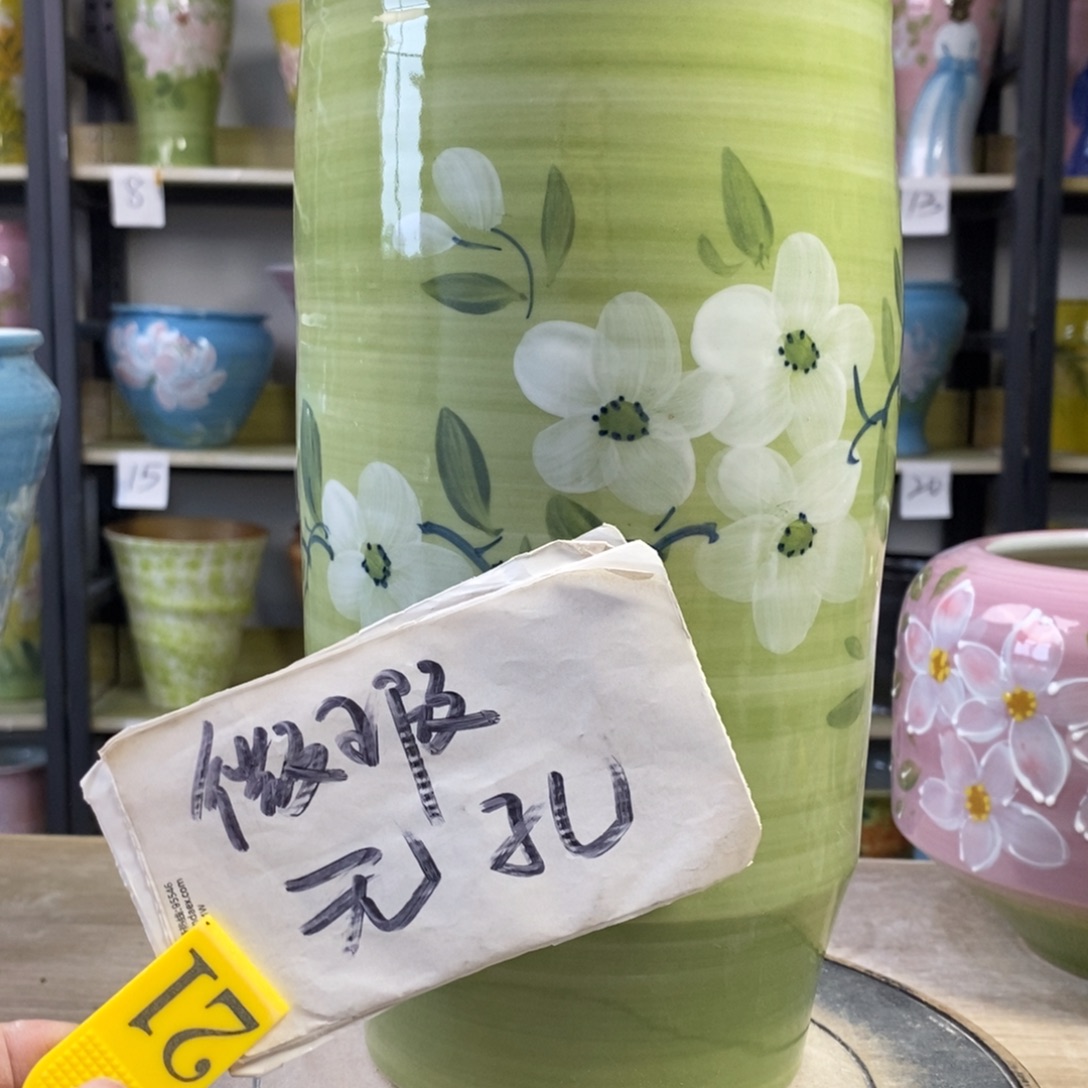 景德镇手工手绘陶瓷花盆