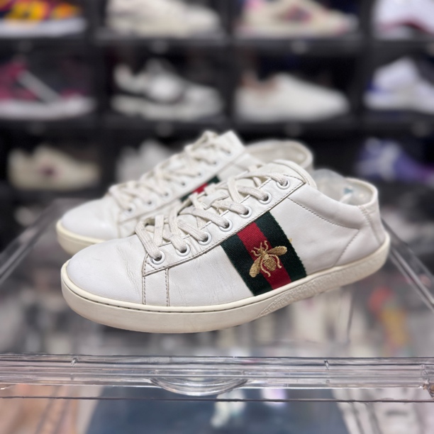 90新 GUCCI/古驰 37码 ace板鞋 小蜜蜂 无盒9新 鞋