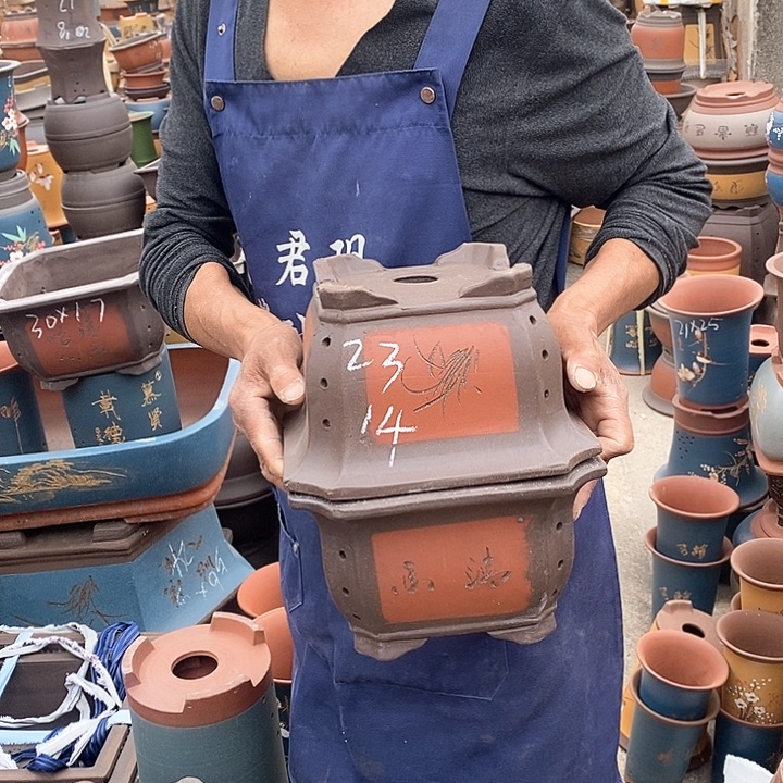 紫砂花盆紫砂花盆