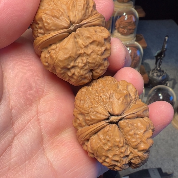 文玩核桃把件红山战斧43mm