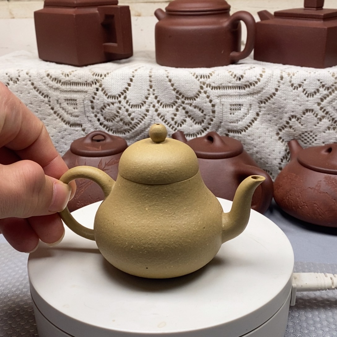 茶壶紫砂梨皮绿泥