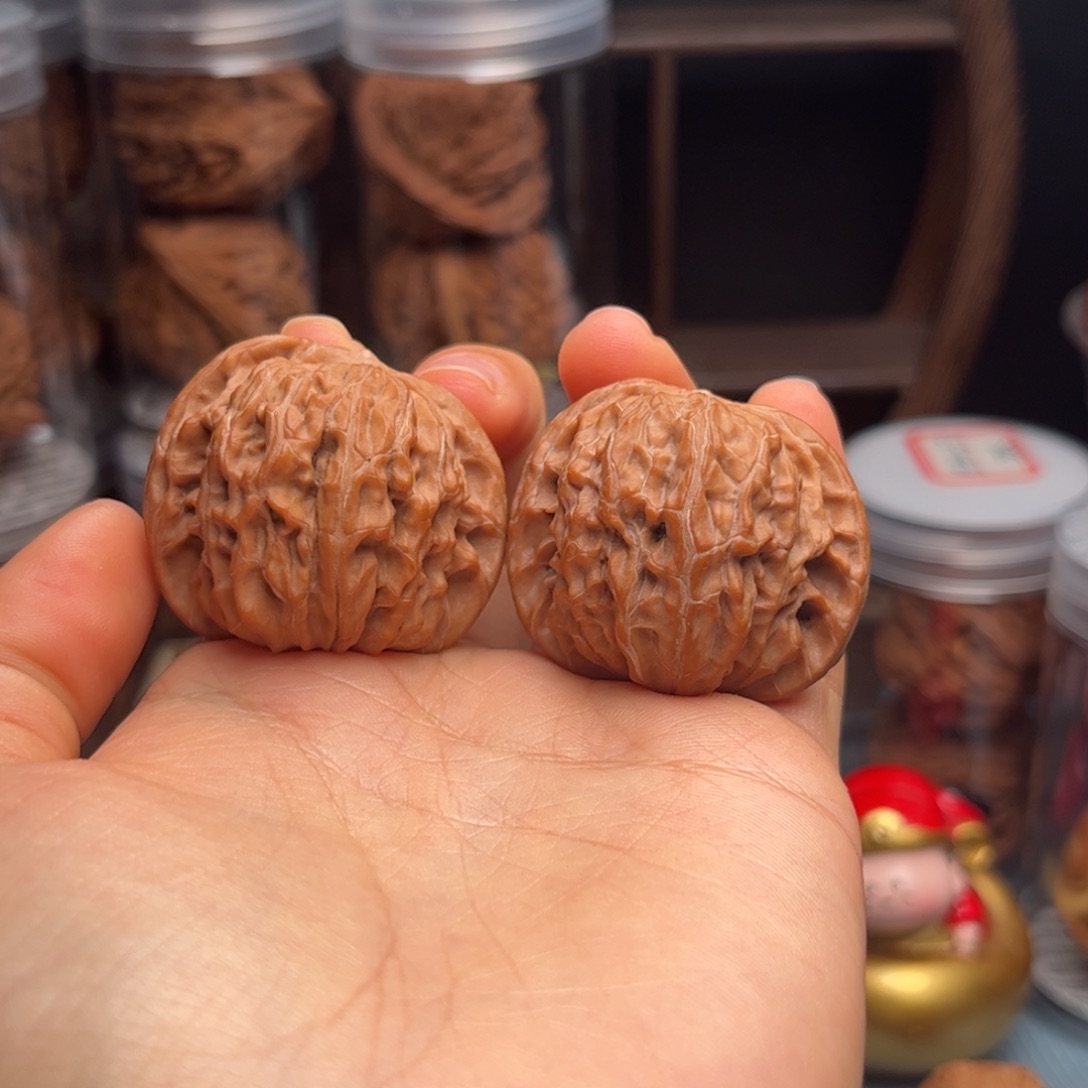 文玩核桃把件山地磨盘 磨盘38