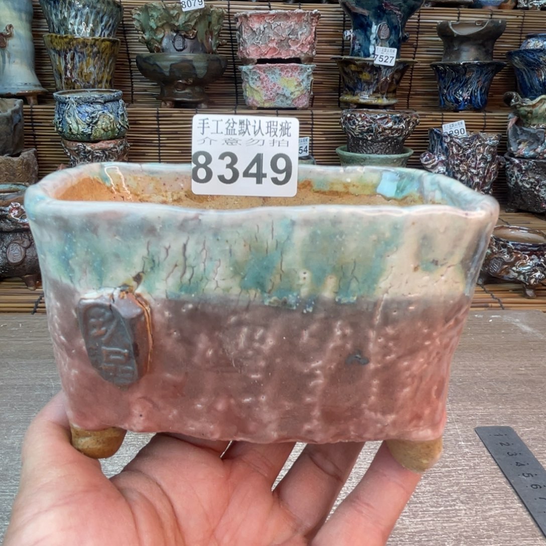 手工花盆默认瑕疵完美者勿拍