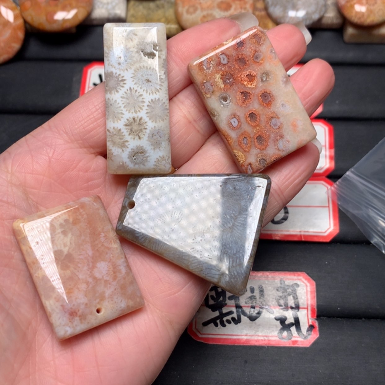 【闪购商品】硅化玉颈饰未镶嵌清*