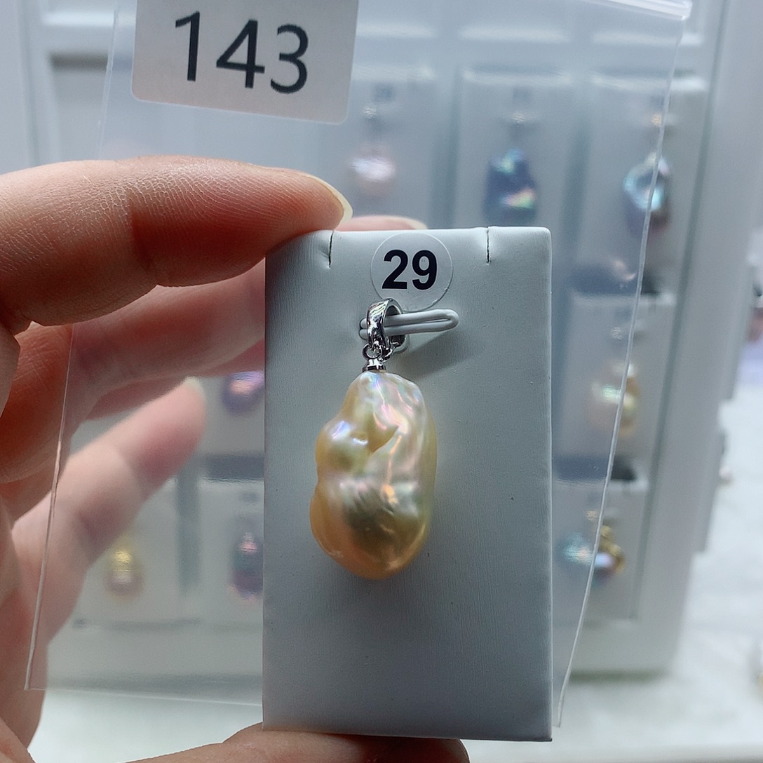 淡水珍珠吊坠(不含链)合金