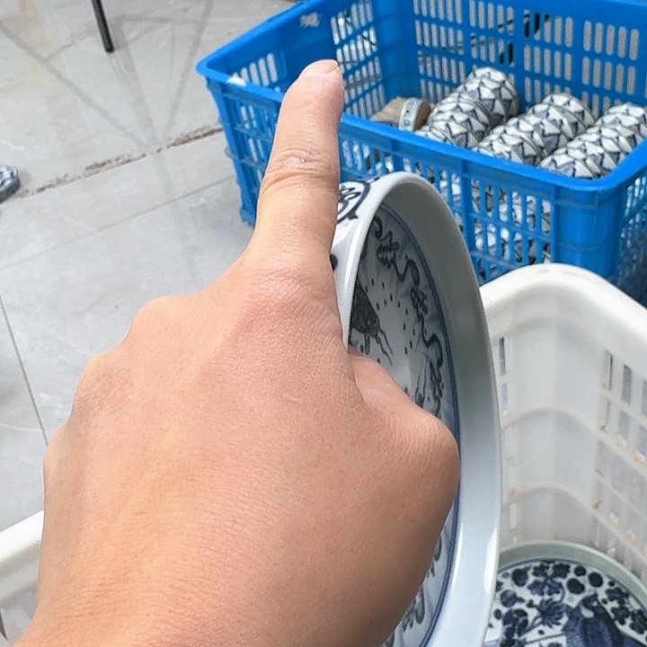 瓷片青花鱼鱼化龙大壶乘景德镇