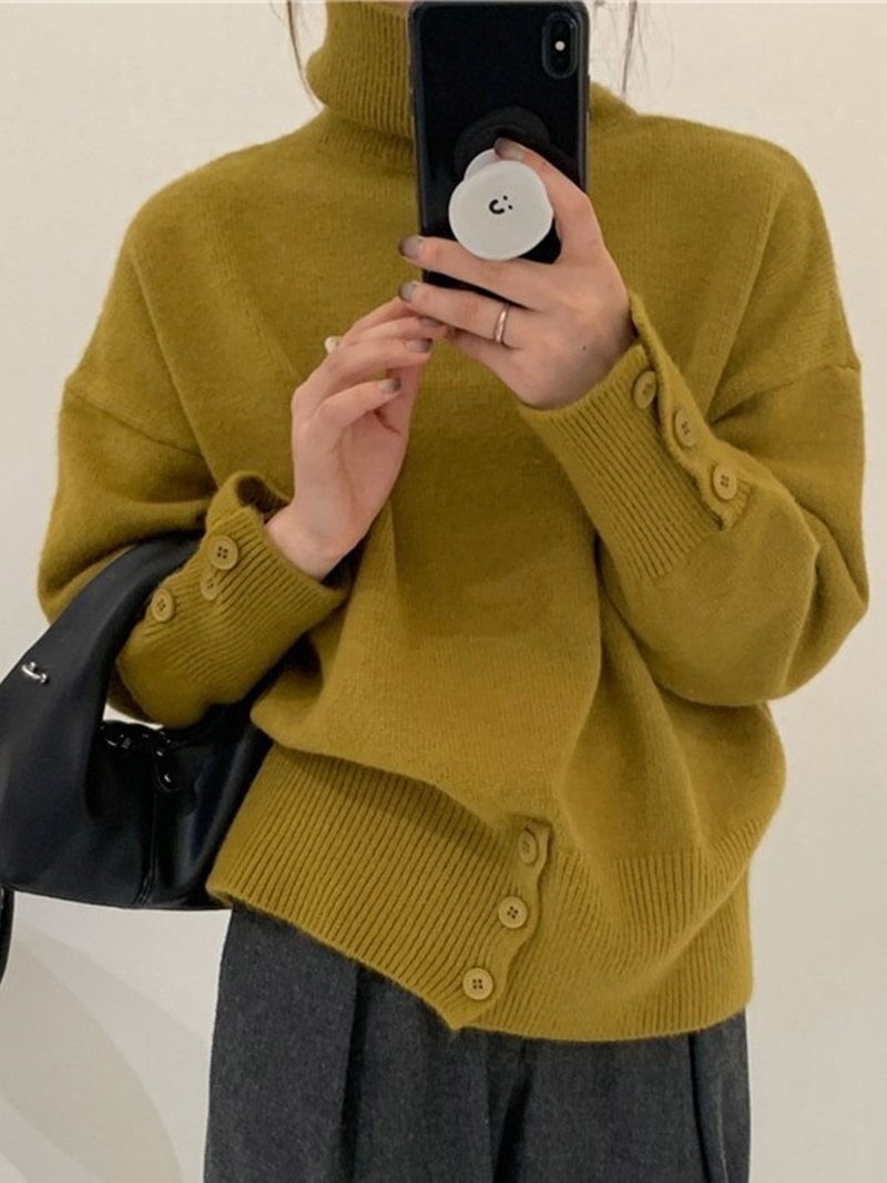 冬季秋冬毛衣女宽松慵懒风洋气毛衣外穿显瘦针织毛衣