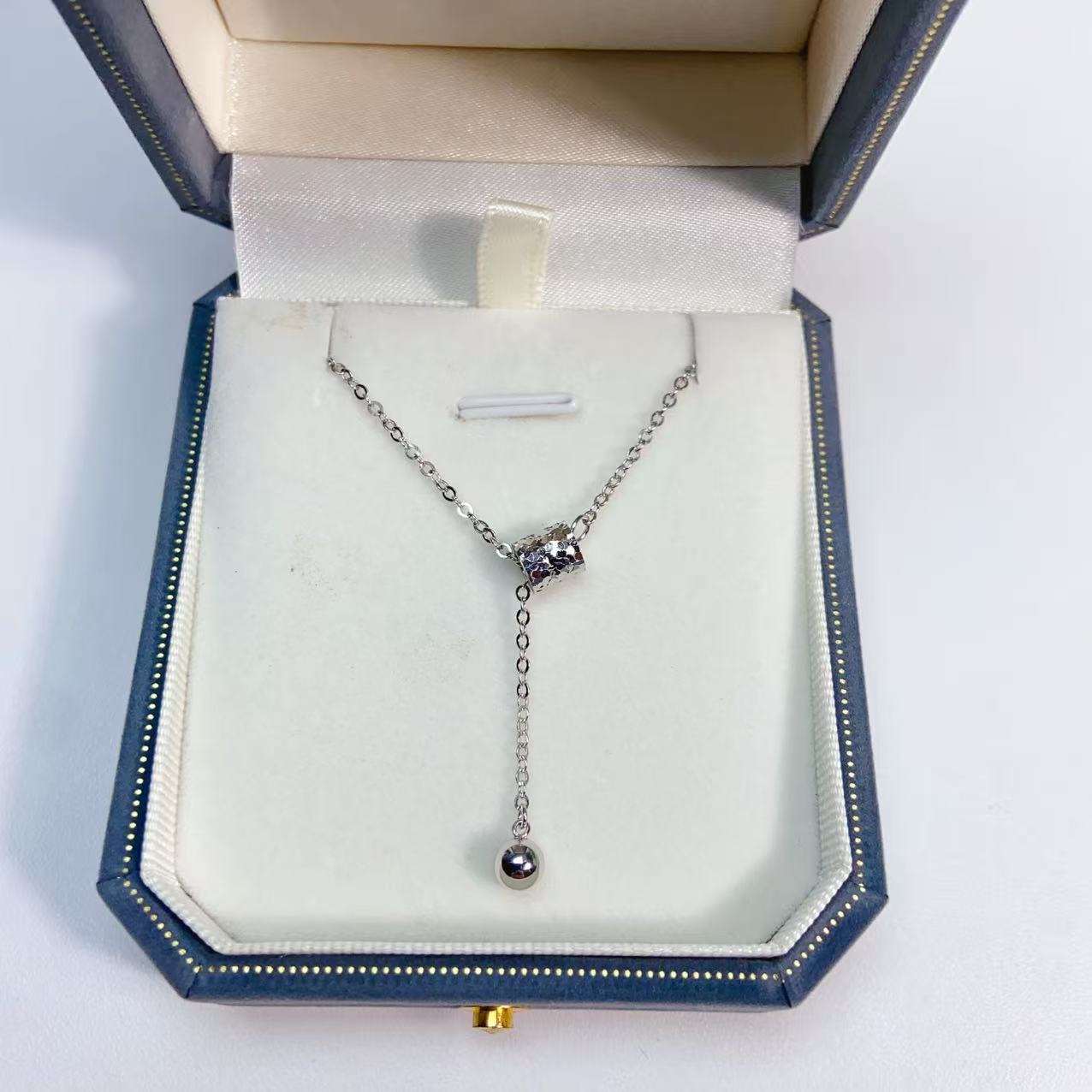 Pt950铂金碎冰蛮腰套链4.65克气质时尚百搭