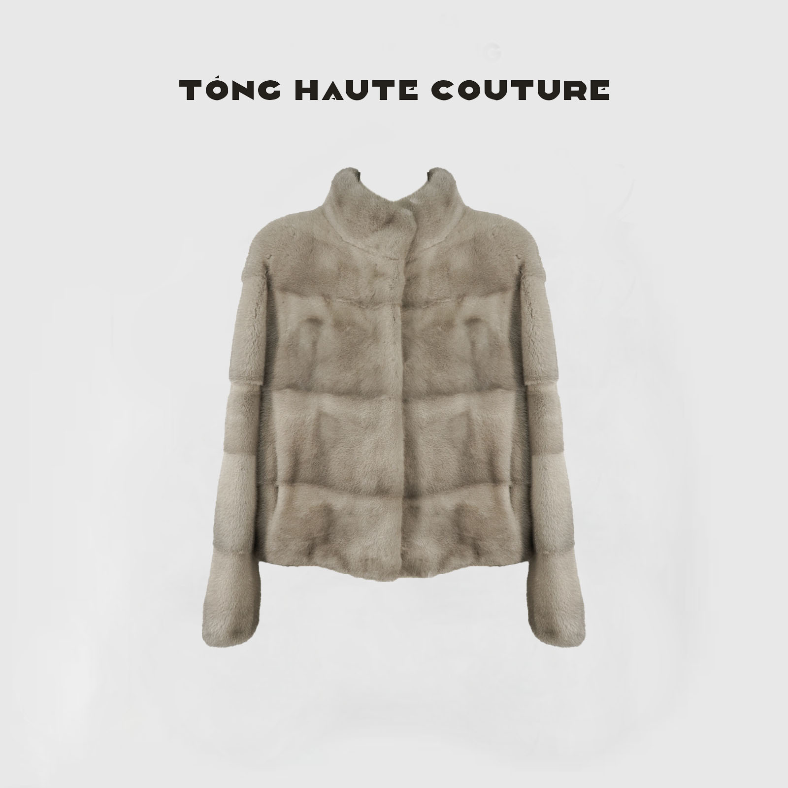 【纨素】秋冬新款高级感原色银蓝本色水貂时尚百搭外套 YW435