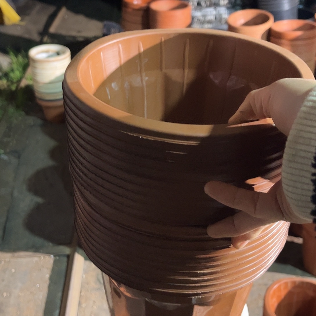 口径21.5高18红砖盆20个