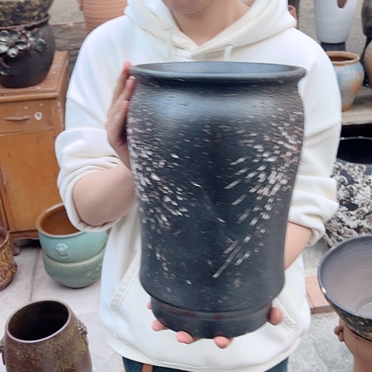 紫砂花盆高度32口径20