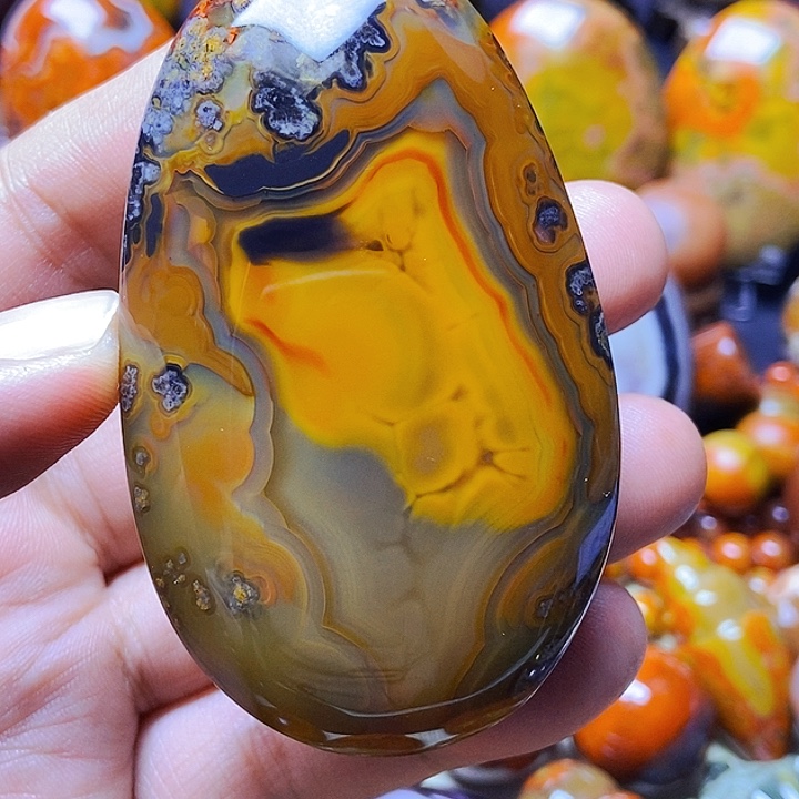 玛瑙/玉髓颈饰未镶嵌子*