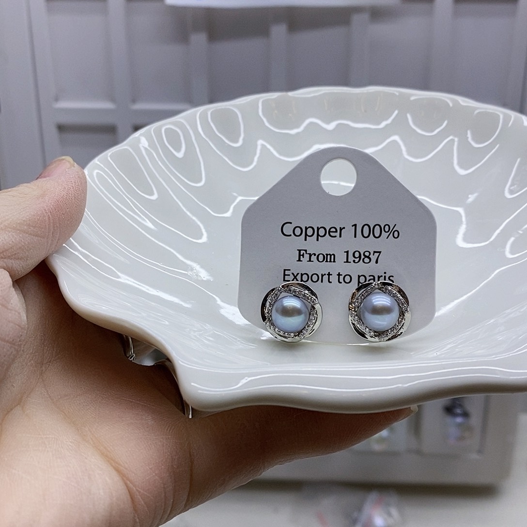 颈饰合金淡水珍珠