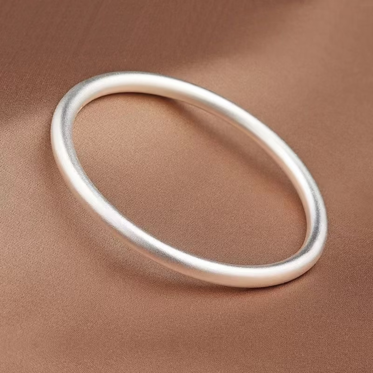 通体  999.9足银同款 H313古法工艺素圈传承手镯