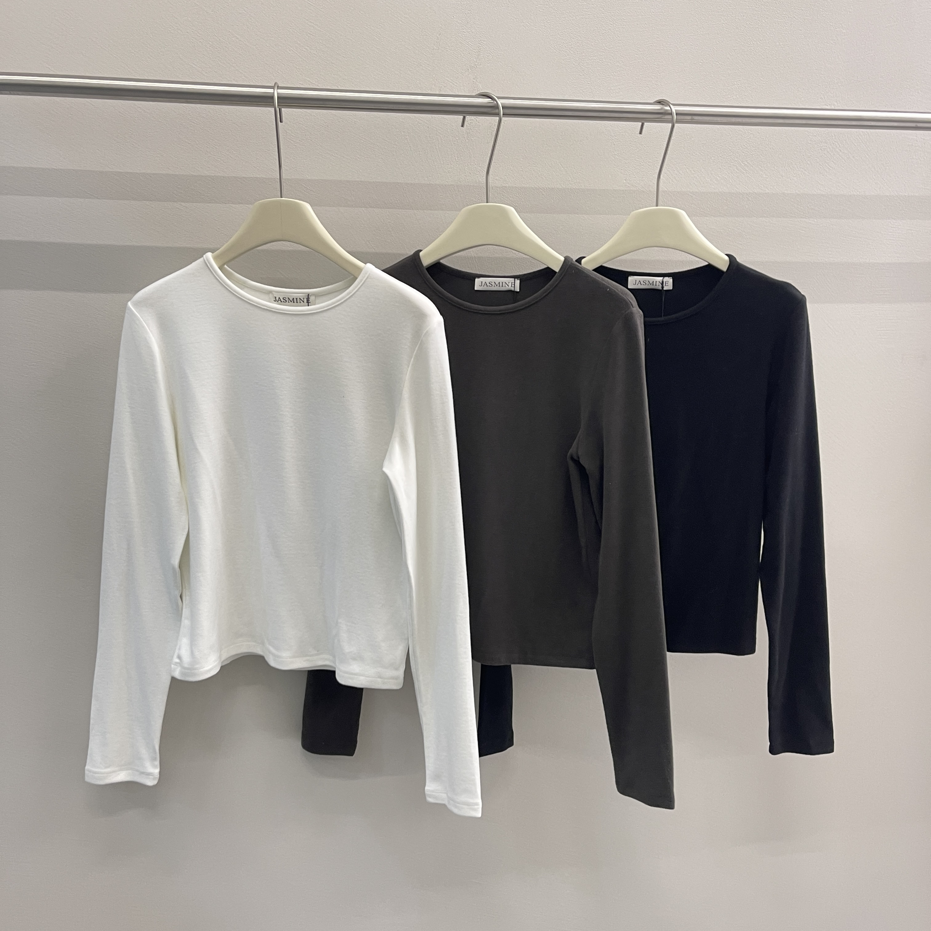 A-秋冬磨毛多色圆领T恤上衣