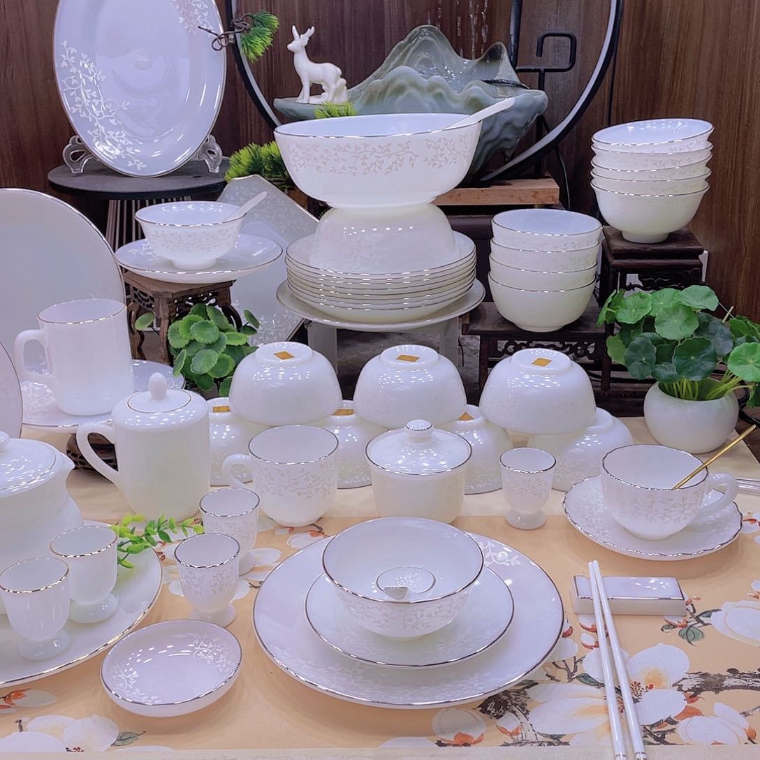 瓷暗香浮动餐具套装