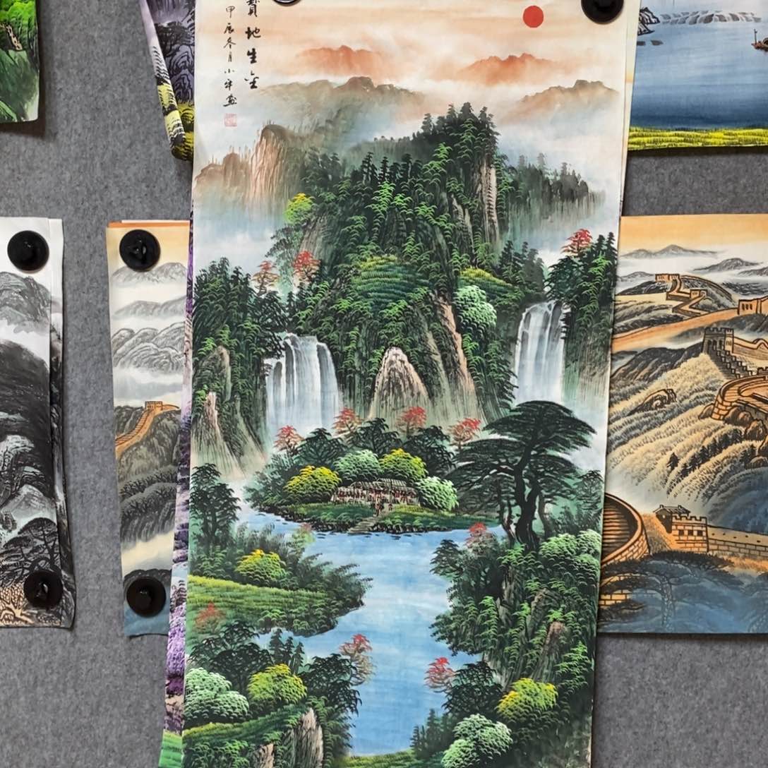 国画小***记1.4米高的宝地生金