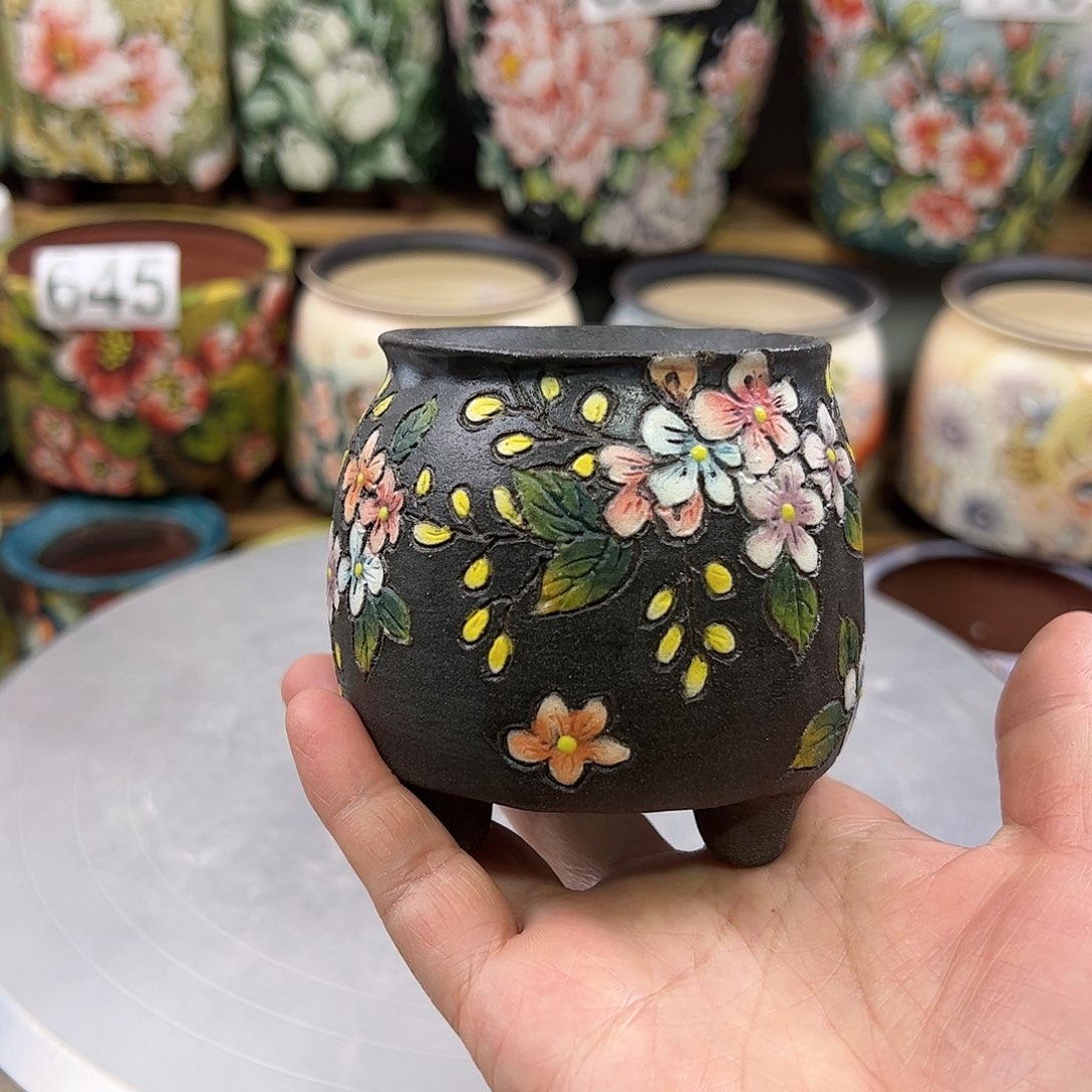 景德镇陶瓷花盆景德镇陶瓷花盆