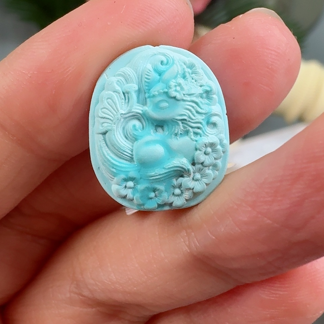 绿松石珠宝奇石未镶嵌